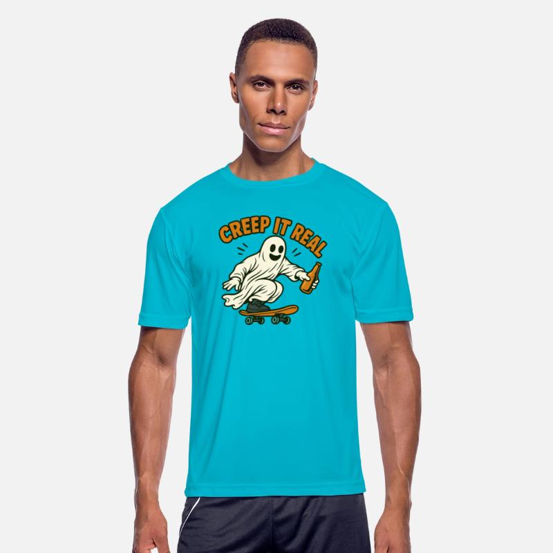 Creep It Real – Skater Ghost with Beer Shirt