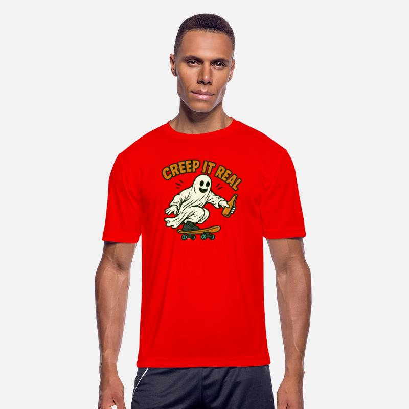 Creep It Real – Skater Ghost with Beer Shirt