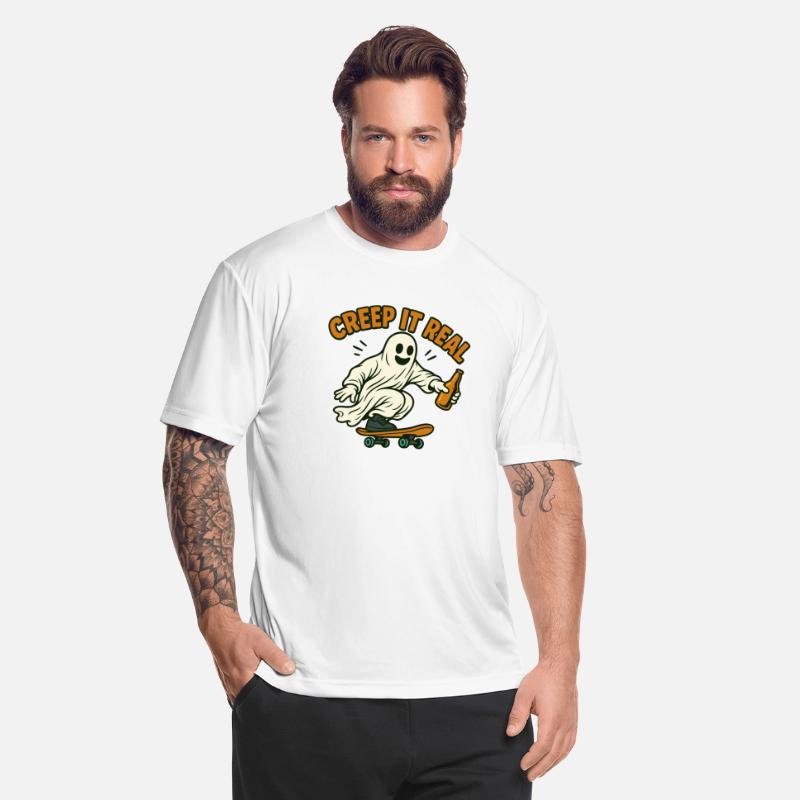 Creep It Real – Skater Ghost with Beer Shirt