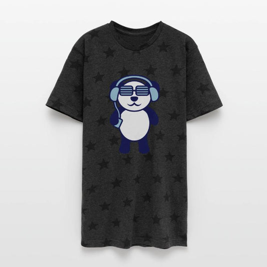 Cute Asian Panda Bear Animal Listen Party DJ Music