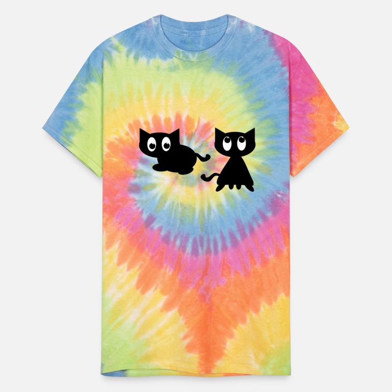 Cute cartoon black cat