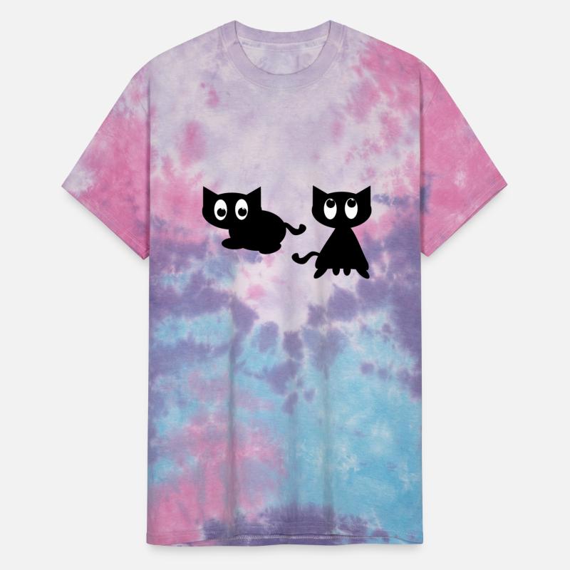 Cute cartoon black cat