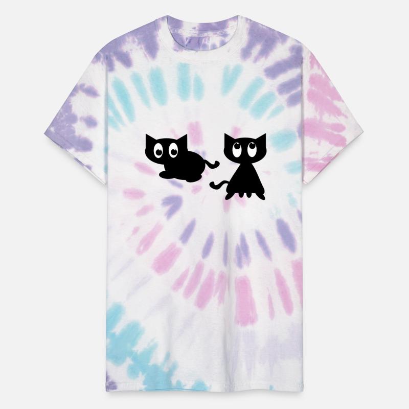 Cute cartoon black cat