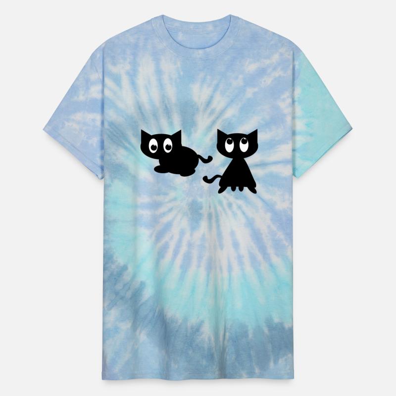 Cute cartoon black cat