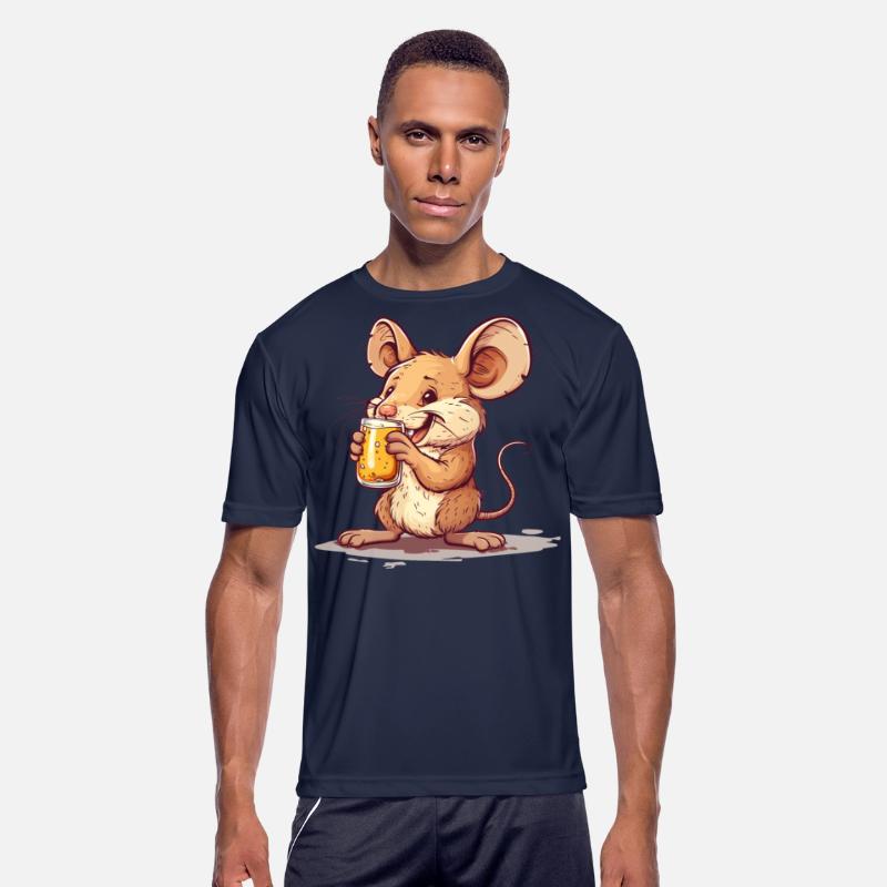 Cute Mouse Drinking Beer 2