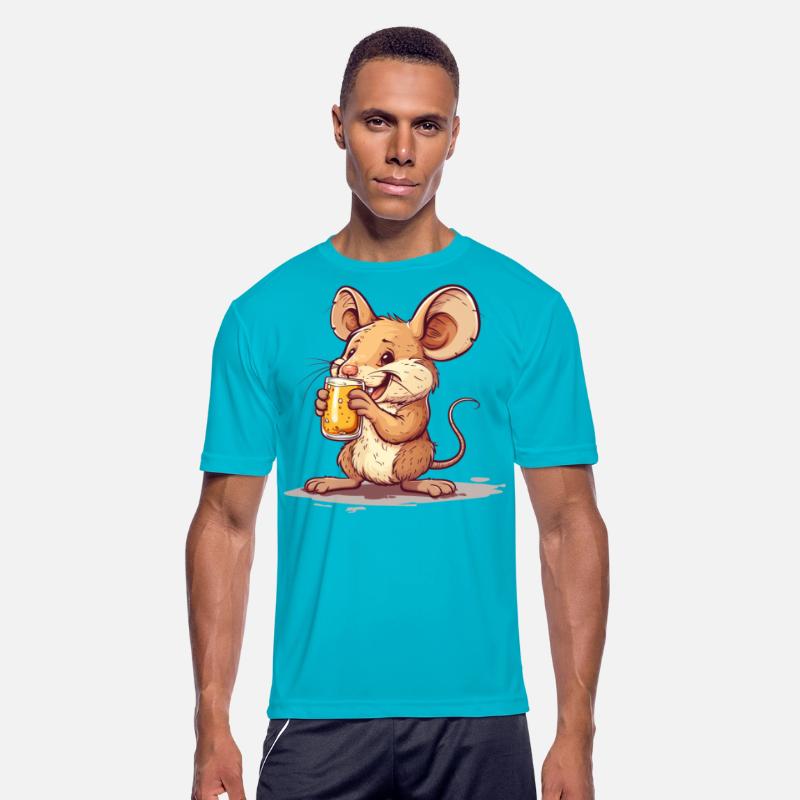 Cute Mouse Drinking Beer 2