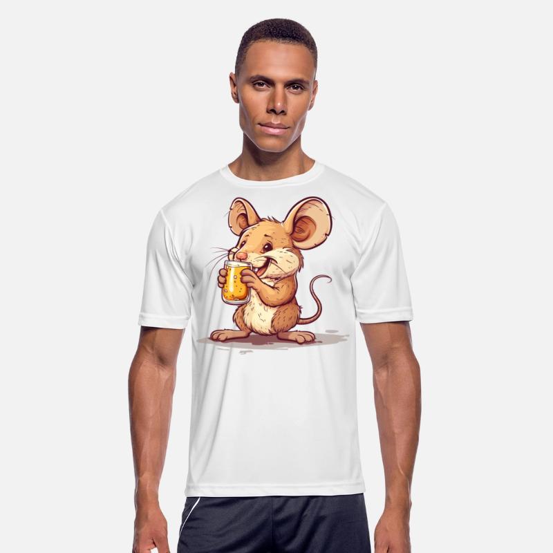 Cute Mouse Drinking Beer 2