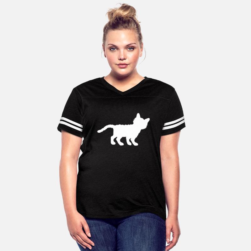 Cute Standing Cat Silhouette Kitten Shadow Outline