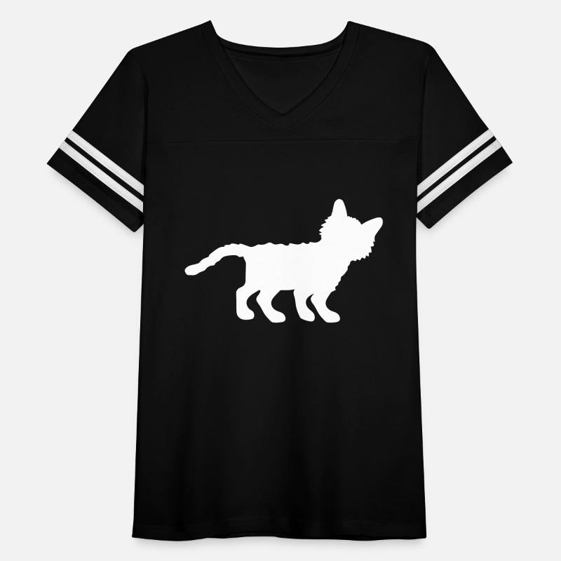Cute Standing Cat Silhouette Kitten Shadow Outline