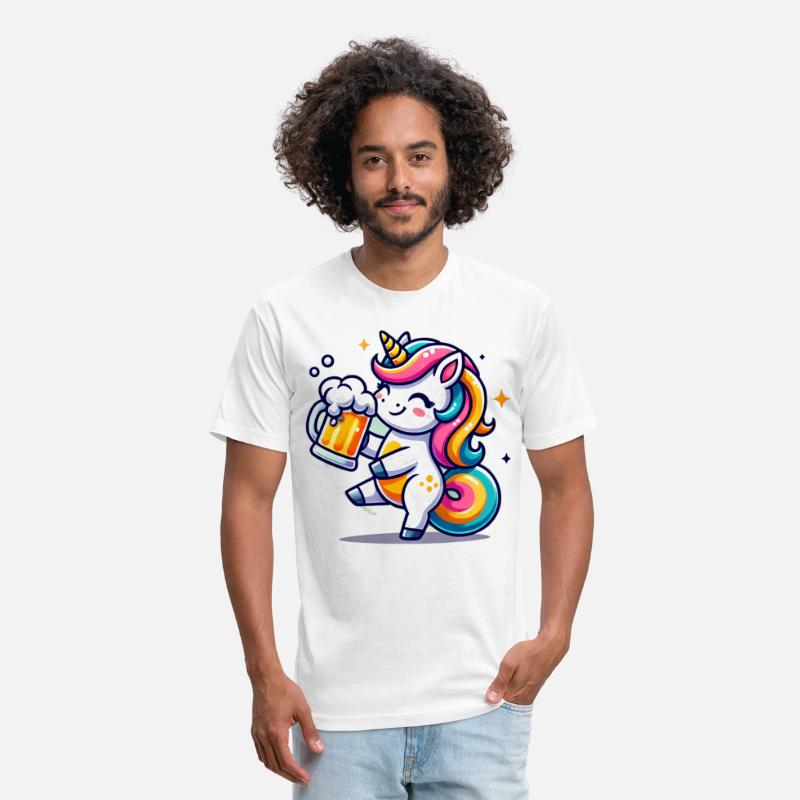 Cute Unicorn Drinking Beer