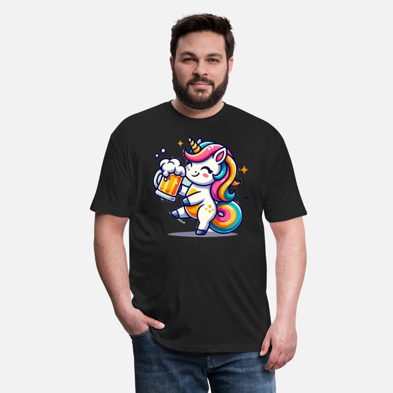 Cute Unicorn Drinking Beer