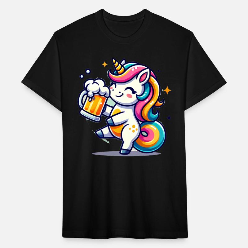 Cute Unicorn Drinking Beer