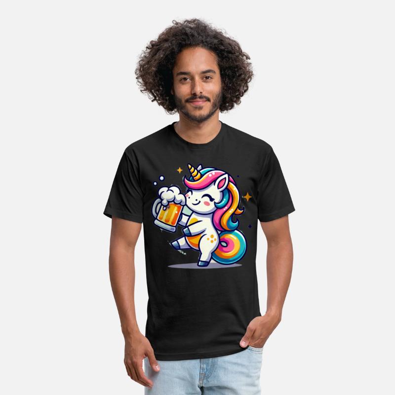 Cute Unicorn Drinking Beer