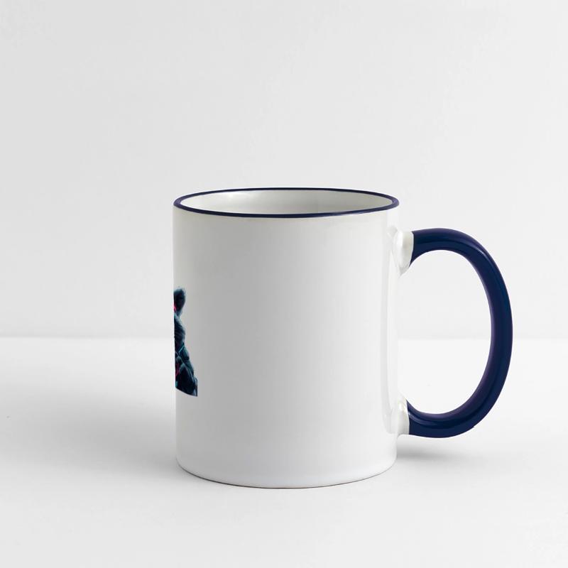 Cyber Raccoon with Neon Mafia Theme