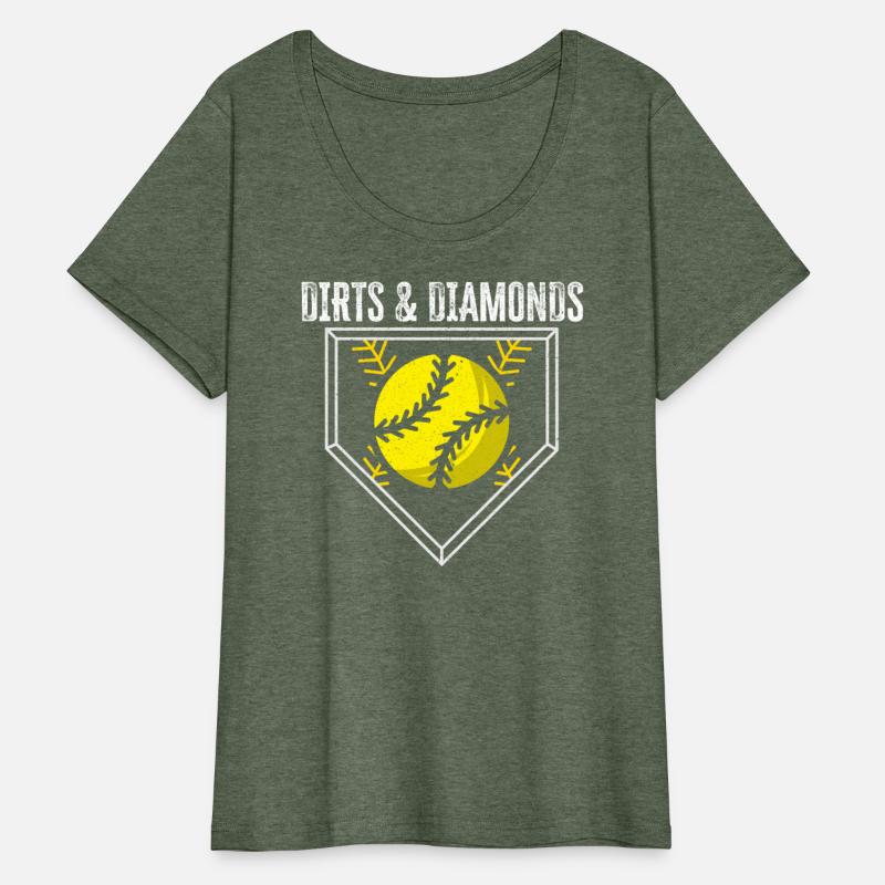 Dirt And Diamonds Softball Player Pitcher Catcher