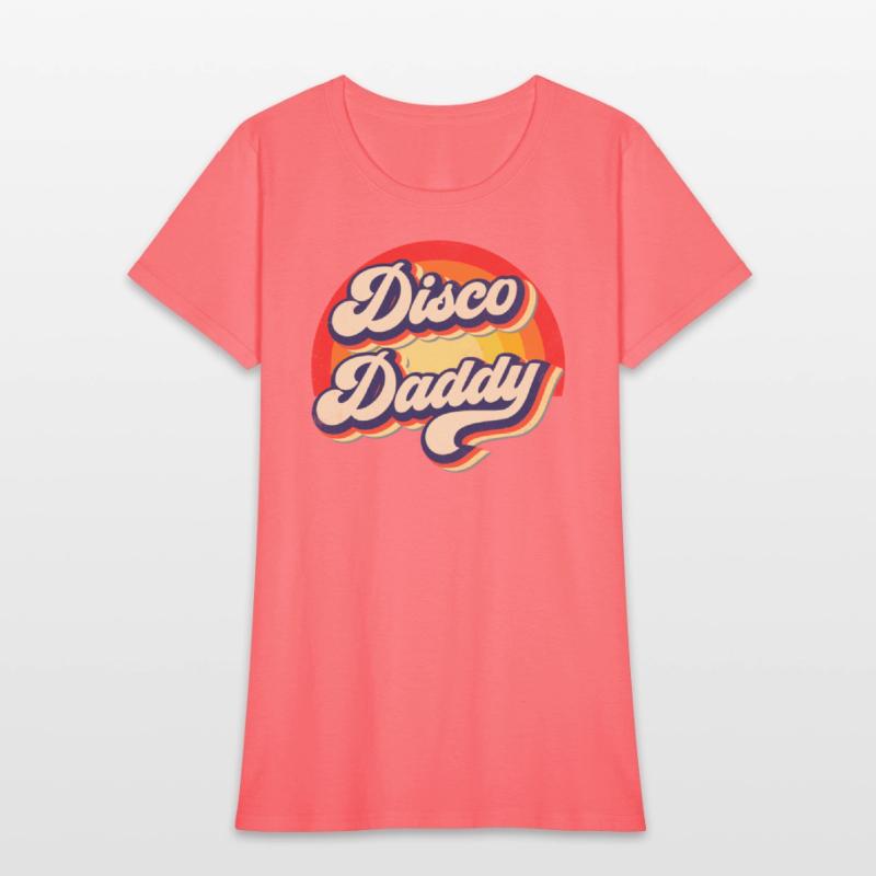 Disco Daddy Rainbow Groovy Retro Men Dad Funny