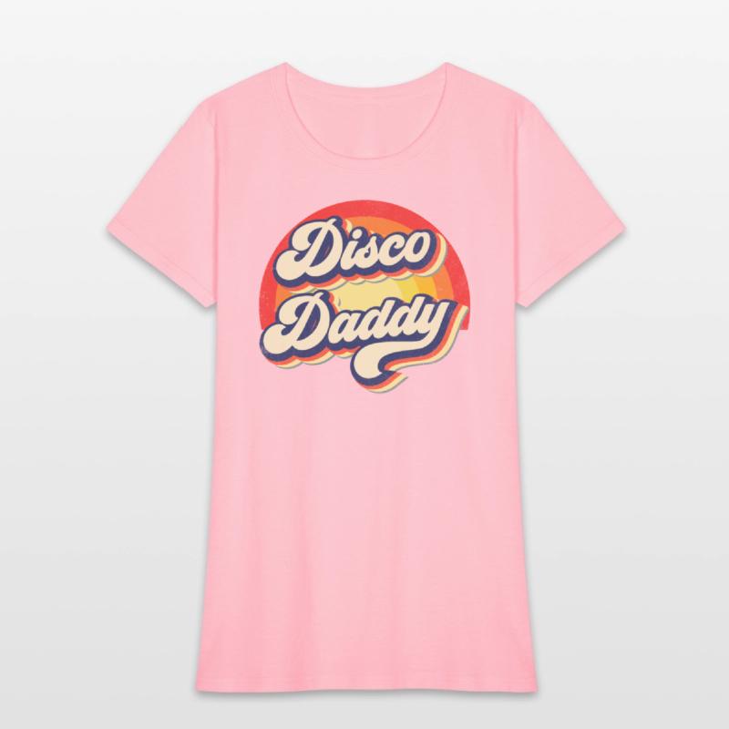 Disco Daddy Rainbow Groovy Retro Men Dad Funny