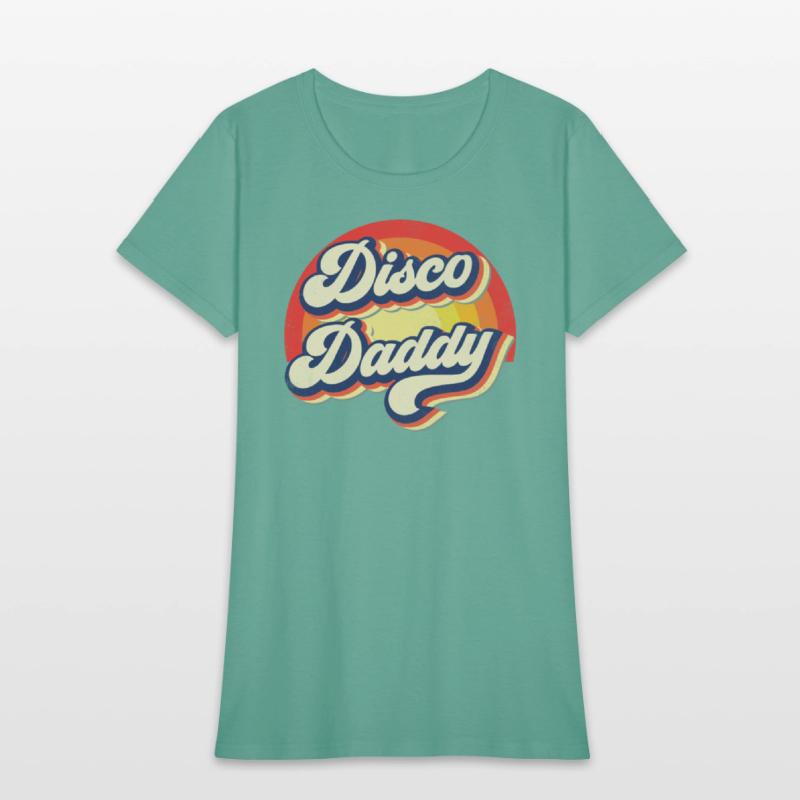 Disco Daddy Rainbow Groovy Retro Men Dad Funny