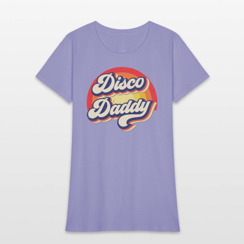 Disco Daddy Rainbow Groovy Retro Men Dad Funny