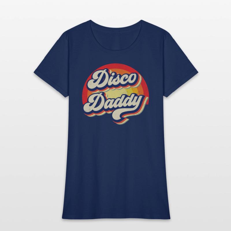 Disco Daddy Rainbow Groovy Retro Men Dad Funny
