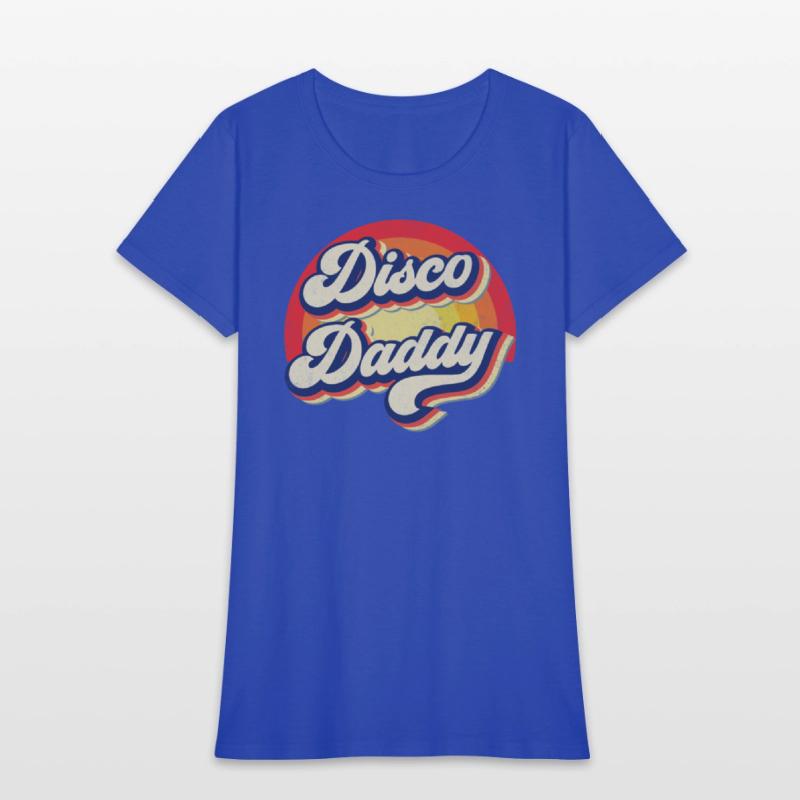 Disco Daddy Rainbow Groovy Retro Men Dad Funny