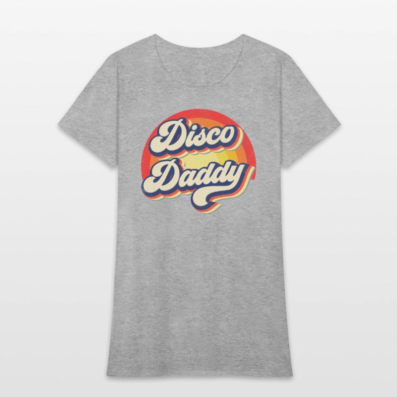 Disco Daddy Rainbow Groovy Retro Men Dad Funny