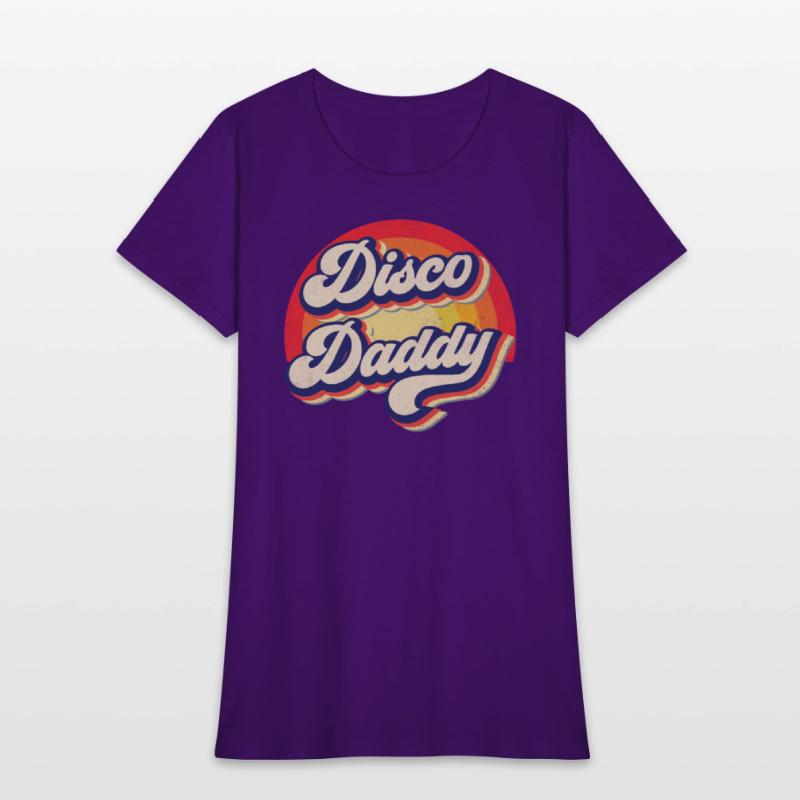 Disco Daddy Rainbow Groovy Retro Men Dad Funny