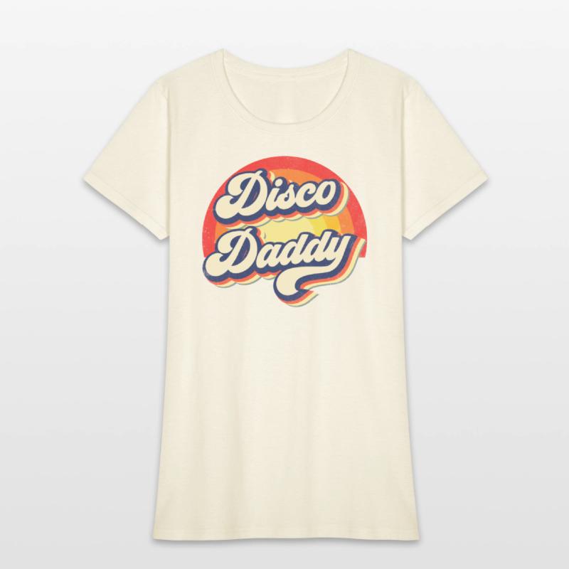 Disco Daddy Rainbow Groovy Retro Men Dad Funny