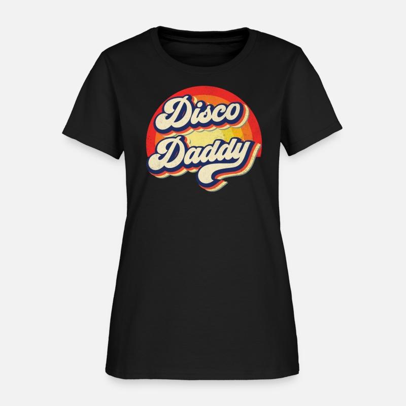Disco Daddy Rainbow Groovy Retro Men Dad Funny