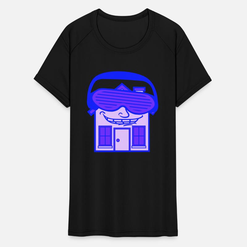 DJ House Party Techno Music Home Building Face Fun