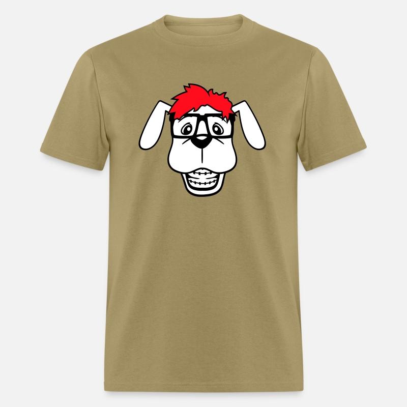 Dog Nerd Horn-Rimmed Glasses Geek Braces Smart Fun