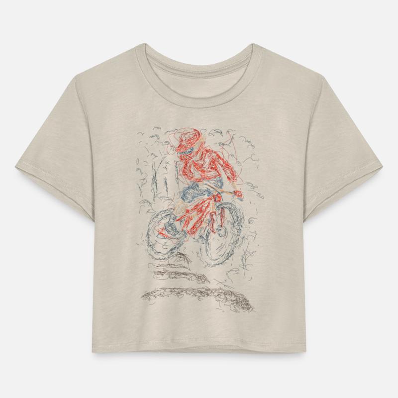 down hill cyclist jump line art rough drawing