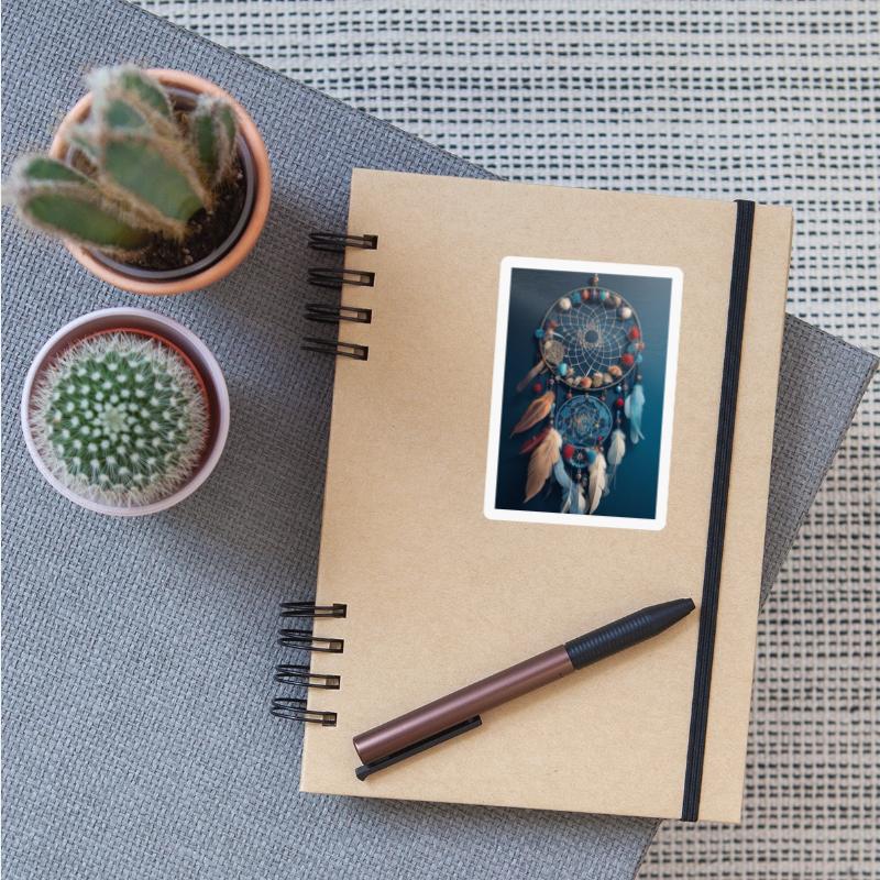 DreamShaper v7 A dream catcher with feathers and d