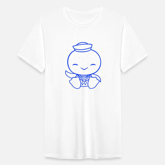 Duck sailor sailor hat waving happily fisherman