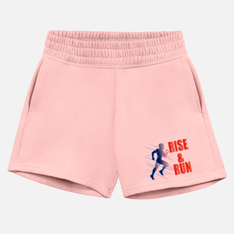 Dynamic Runner with Rising Text Design