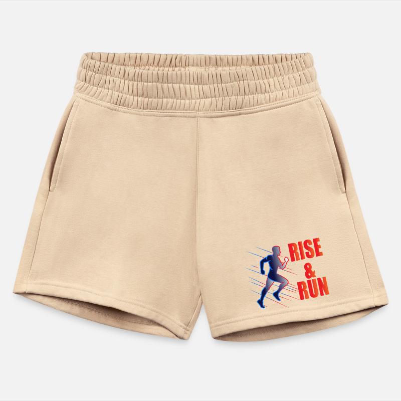 Dynamic Runner with Rising Text Design