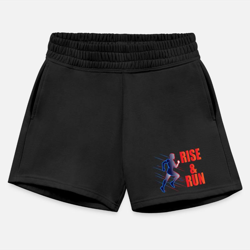 Dynamic Runner with Rising Text Design