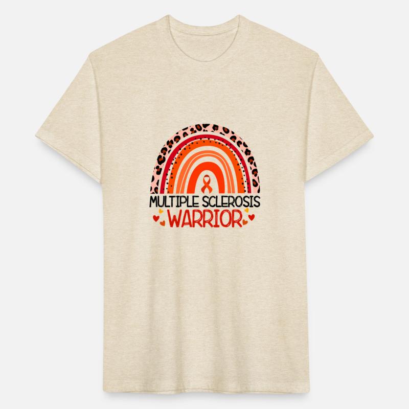 E1Pn Orange Ribbon Rainbow Multiple Sclerosis
