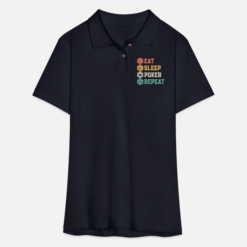 Eat Sleep Poker Repeat Card Player Gambling