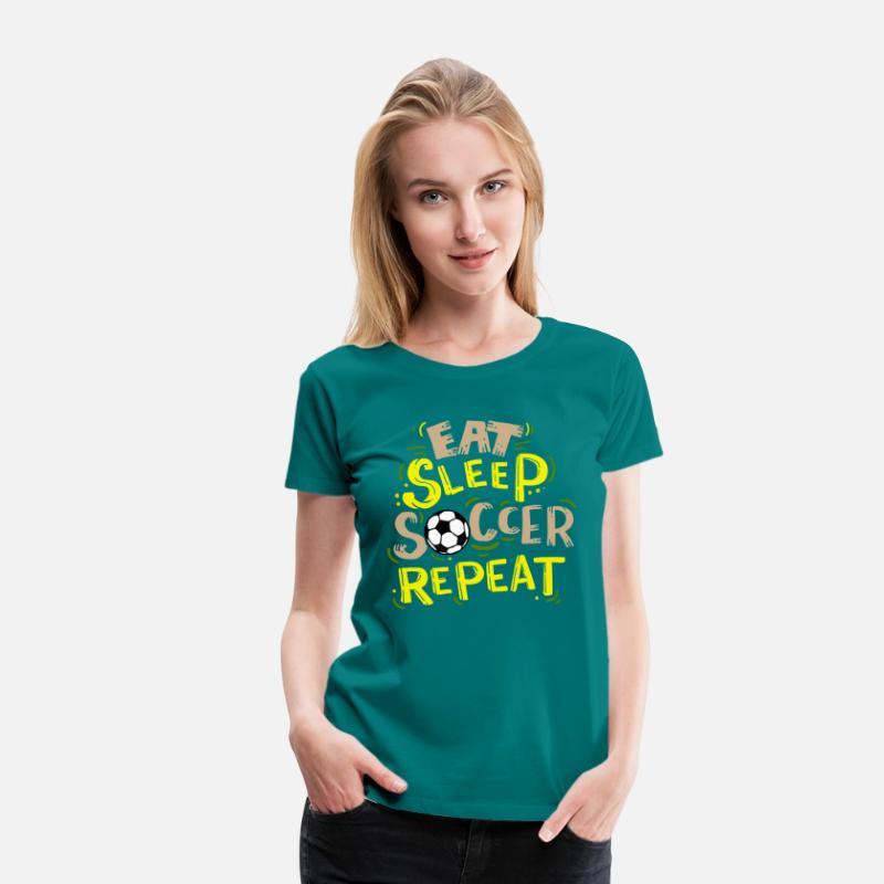 Eat Sleep Soccer Repeat Routine Ball Sports