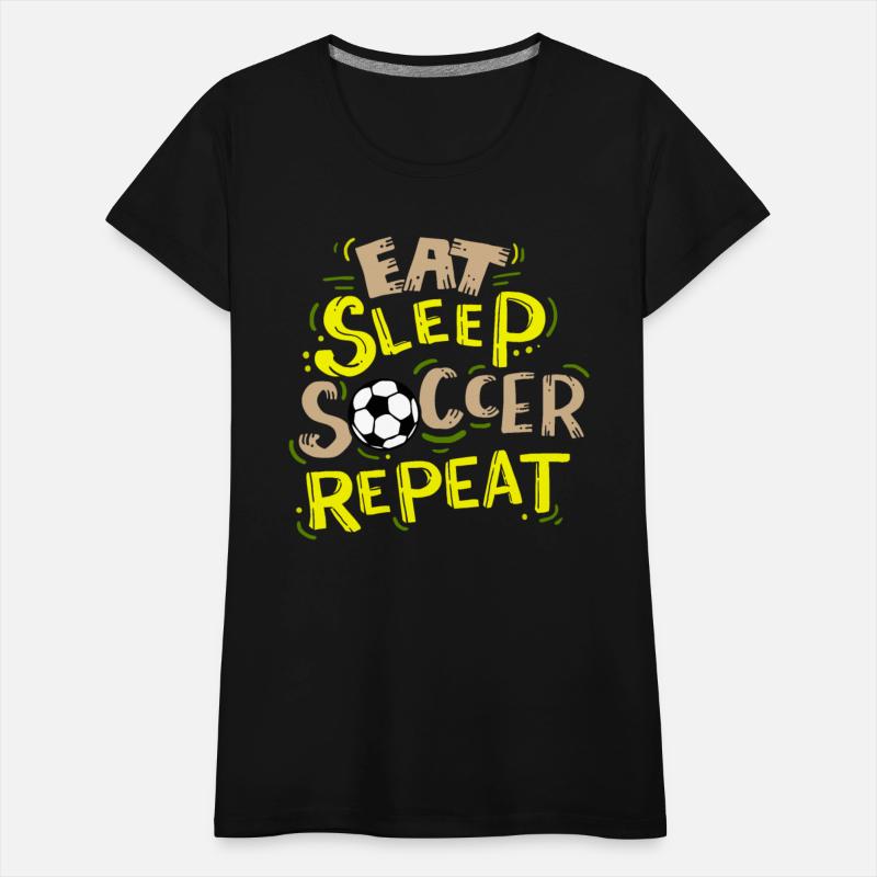 Eat Sleep Soccer Repeat Routine Ball Sports