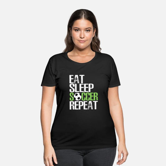 Eat Sleep Soccer Repeat Sport Player