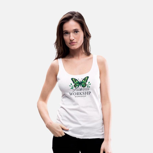 Elegant Butterfly with Leaf Accents