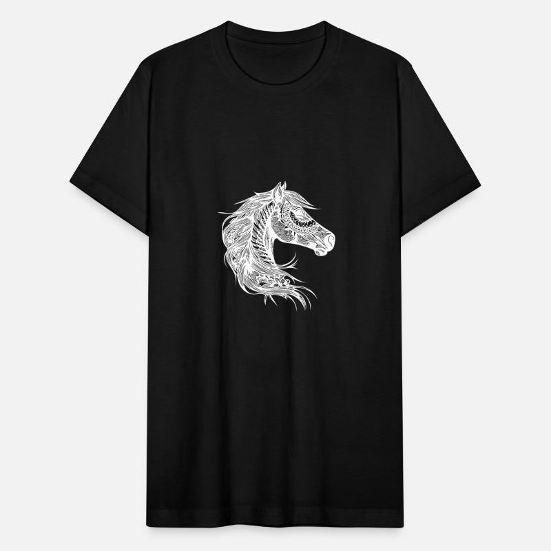 Elegant Horse In Elegant Tattoo Mane Style