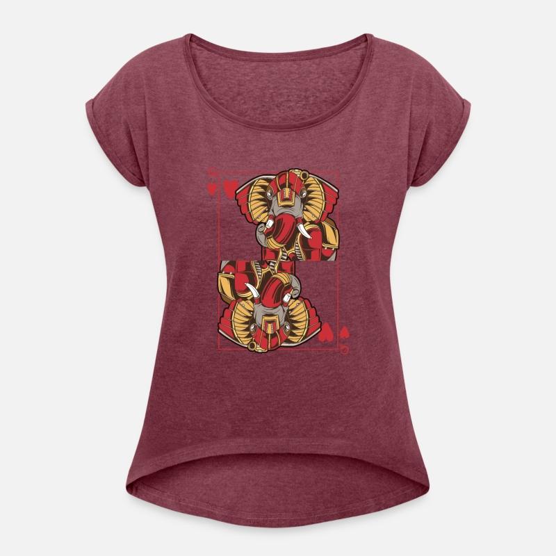 Elephant Steampunk Card Game Heart Queen Poker