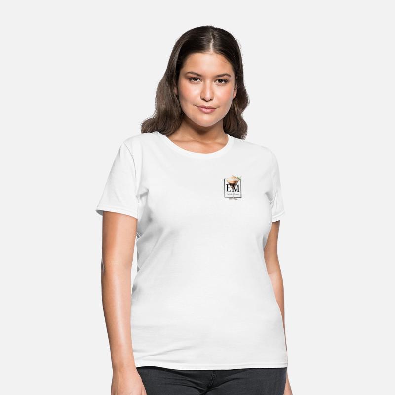 EM Espresso Martini Watercolor Cocktail-Black