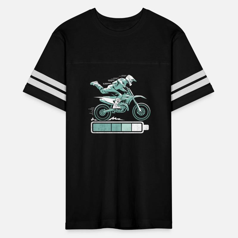 Energetic Dirt Bike Battery Status Tee