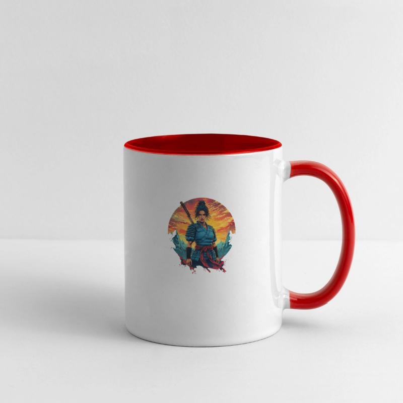 Female Samurai In Traditional Armor