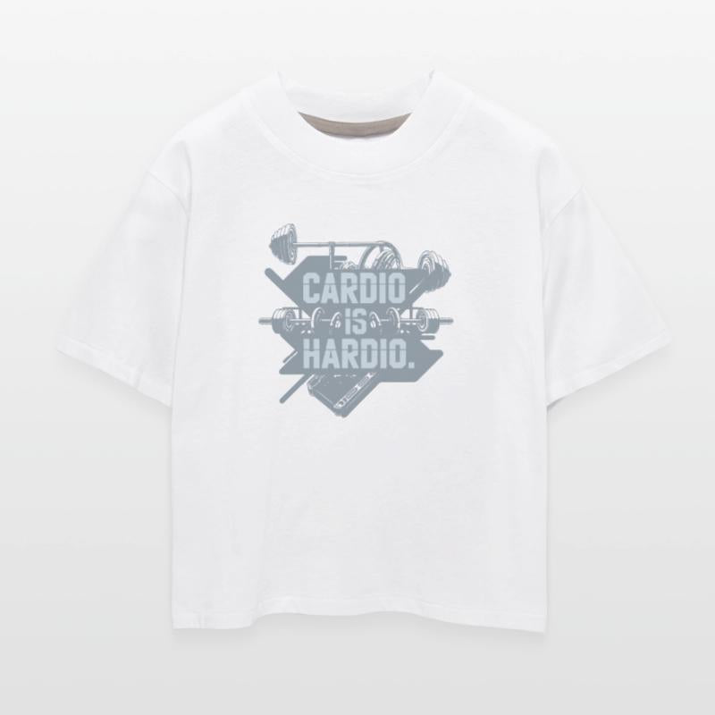 Fitness gym Tee! with funny cardio pun