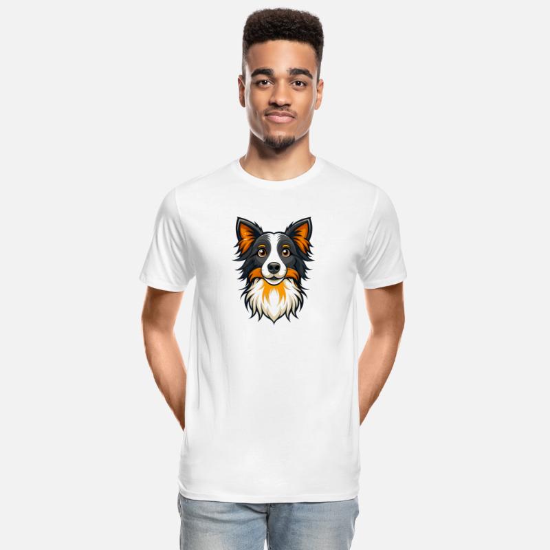 Focused Border Collie Herding Sheep